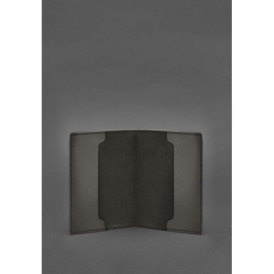 Leather cover for service ID of a serviceman of the State Special Communications Service dark brown