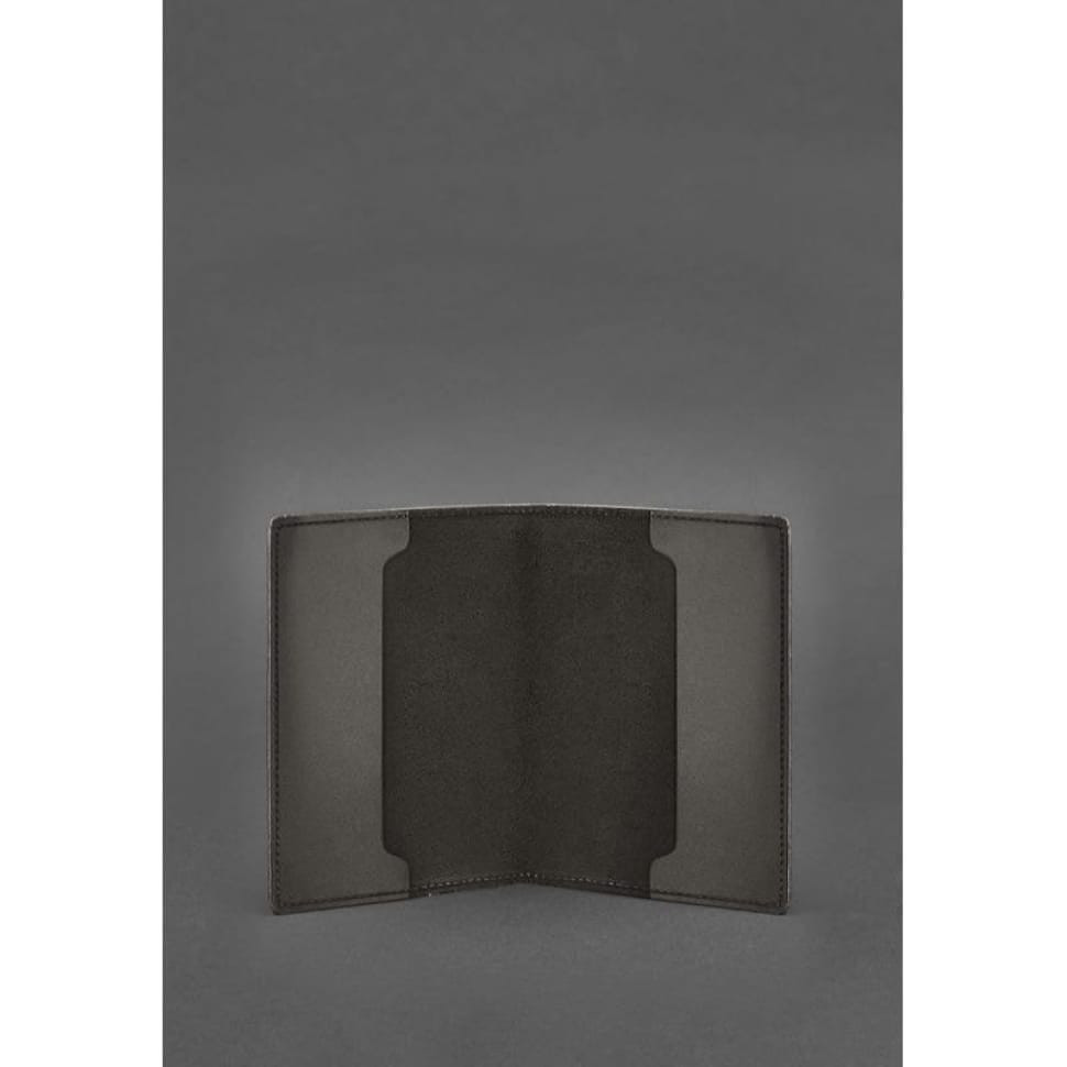 Leather cover for service ID of a serviceman of the State Special Communications Service dark brown