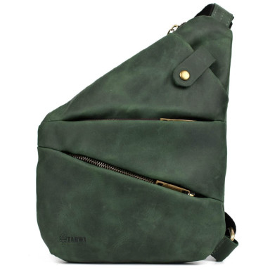 Mens sling shoulder bag TARWA RE-6402-3md crazy horse