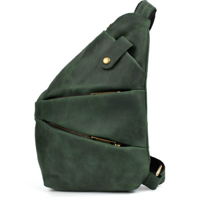 Mens sling shoulder bag TARWA RE-6402-3md crazy horse