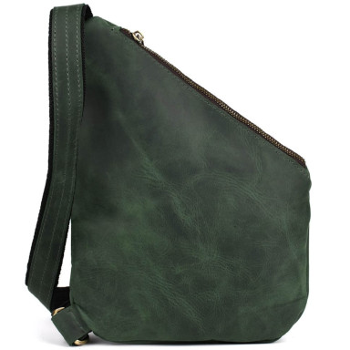 Mens sling shoulder bag TARWA RE-6402-3md crazy horse