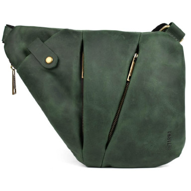 Mens sling shoulder bag TARWA RE-6402-3md crazy horse