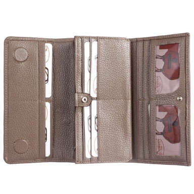 Кошелек женский кожаный Desisan 900-283 бежевый флотар