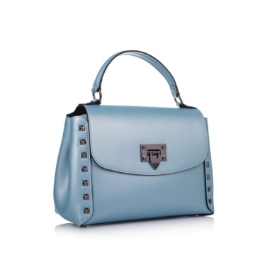 Кожаная женская сумка Virginia Conti Italy - Art01367bluem