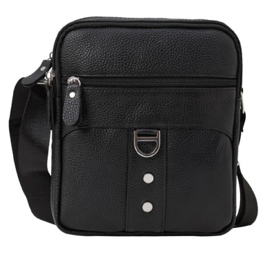 Барсетка м'яка шкіряна BUFFALO BAGS M6053A чорна