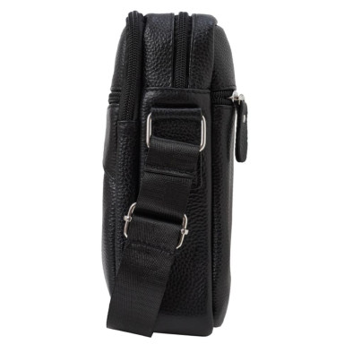Барсетка м'яка шкіряна BUFFALO BAGS M6053A чорна
