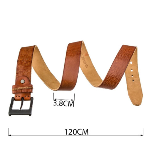 Тонкий замшевий ремінь для жінок Vintage 20773 Темно-коричневий