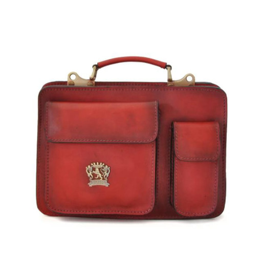 Pratesi BCL466/28 - Business Bag Milano Small in cow leather Bruce Cherry