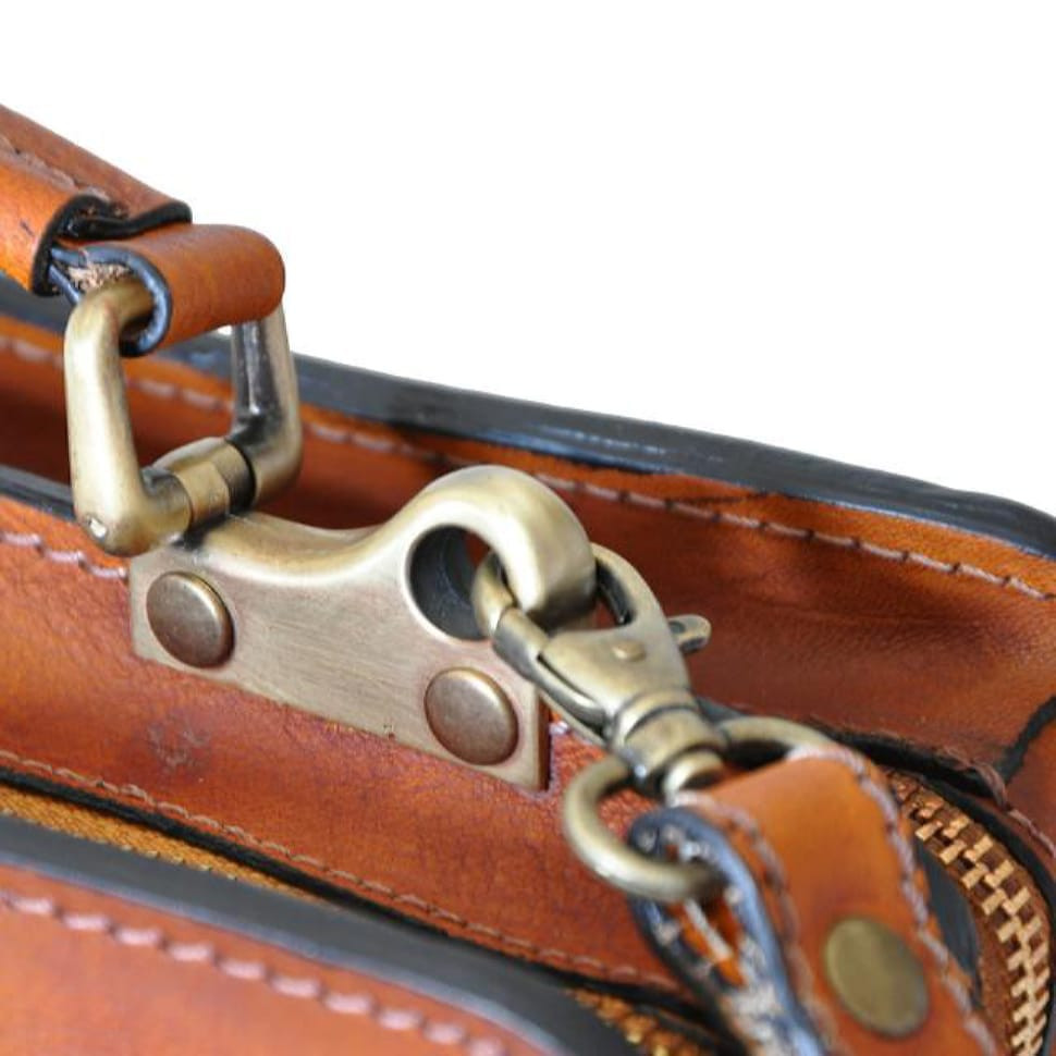 Pratesi BCL466/28 - Business Bag Milano Small in cow leather Bruce Cherry