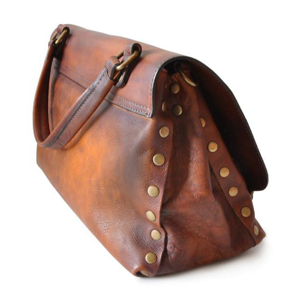 Pratesi BVS162/G - Woman Bag Castell'Azzara in cow leather Bruce Dark Green