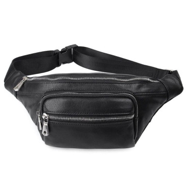 Genuine leather belt bag JD3020A by John McDee