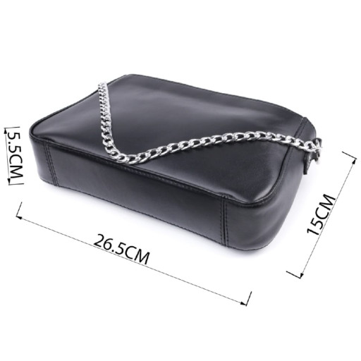 Містка чоловіча сумка шкіряна 21271 Vintage Чорна