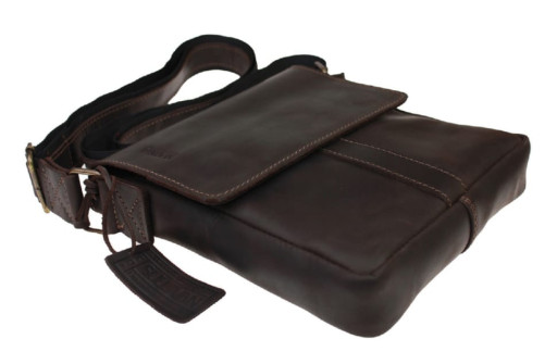 Сумка чоловіча шкіряна на плече SULLIVAN 354126(30) коричнева