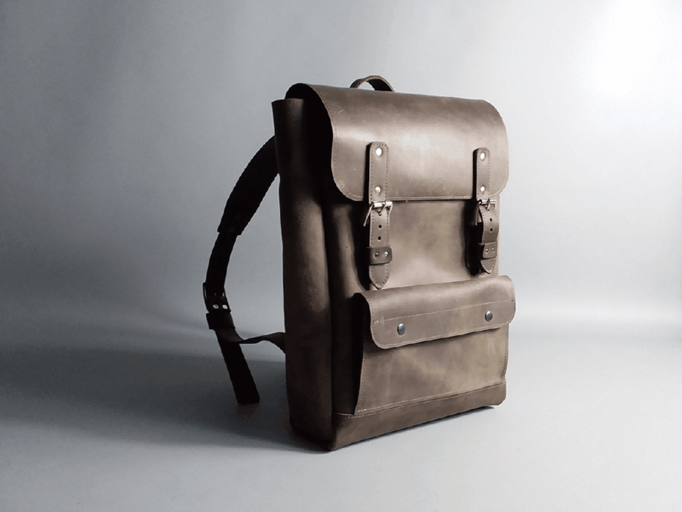 Універсальний шкіряний рюкзак P539