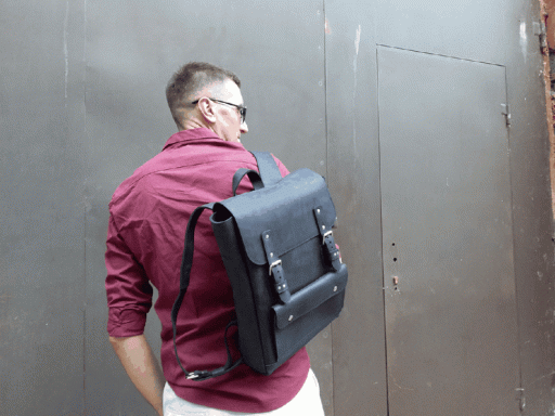 Універсальний шкіряний рюкзак P539