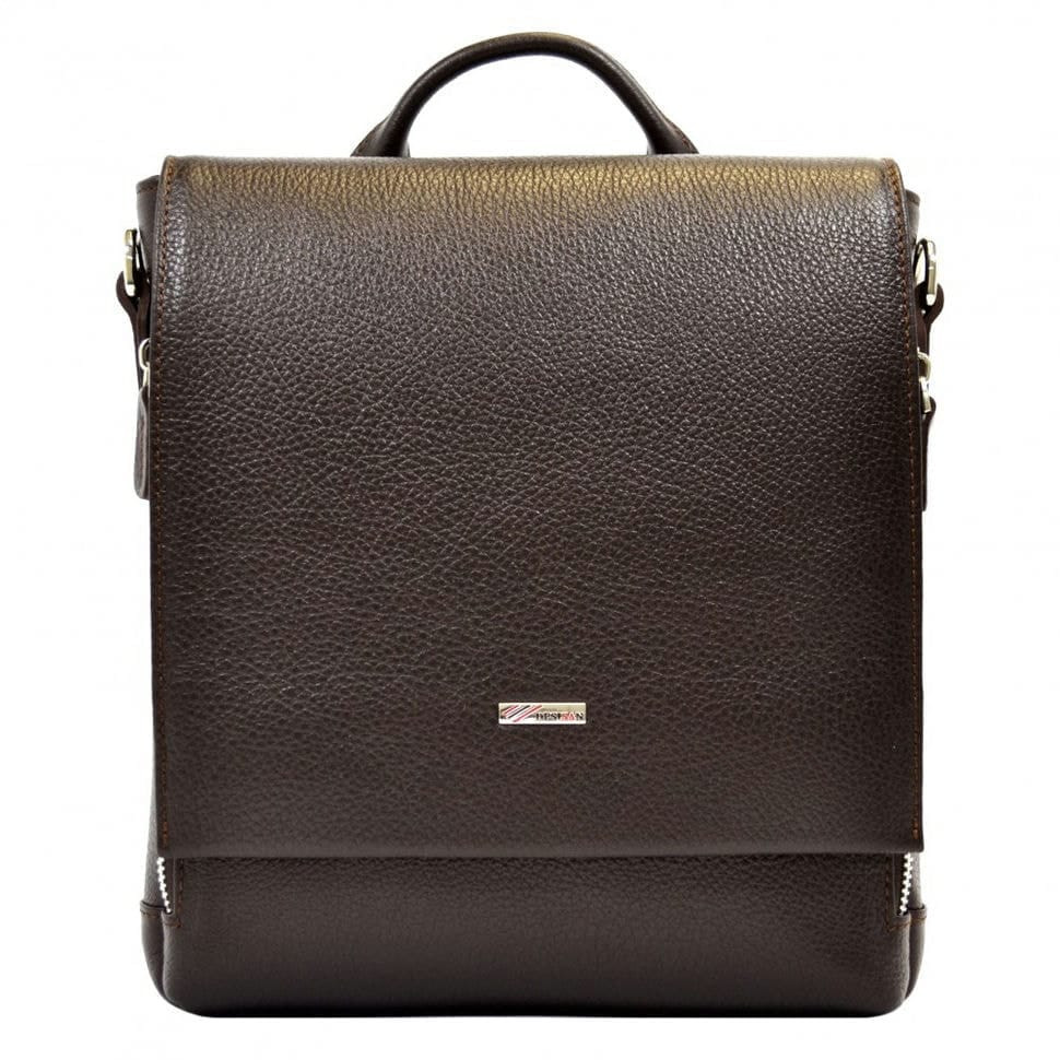Барсетка м'яка шкіряна DESISAN 344-9 коричневий гладкий