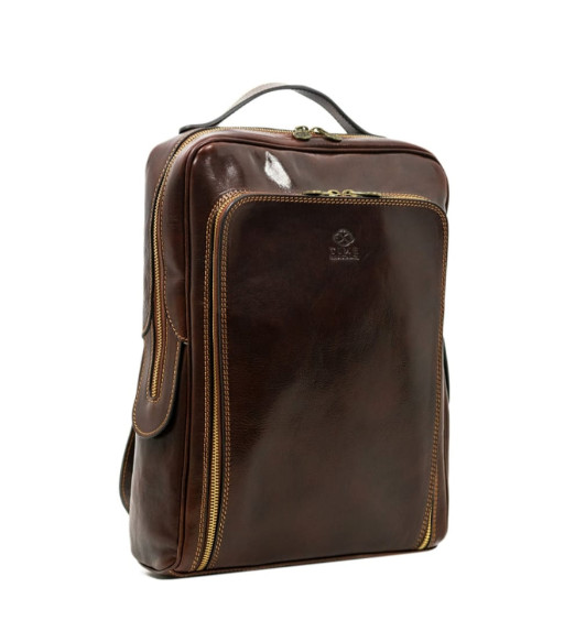 Шкіряний жіночий рюкзак - The Sun Also Rises - Коричневий колір - Time Resistance 1173801W