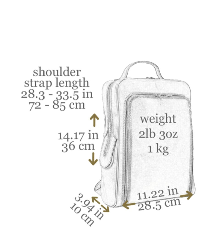 Womens Leather Backpack - The Sun Also Rises - Brown color -  Time Resistance 1173801W