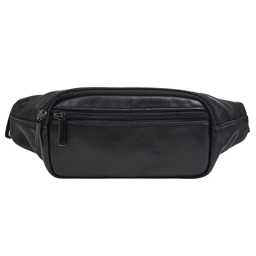 Чоловіча шкіряна сумка пояса BUFFALO BAGS M7310A чорна
