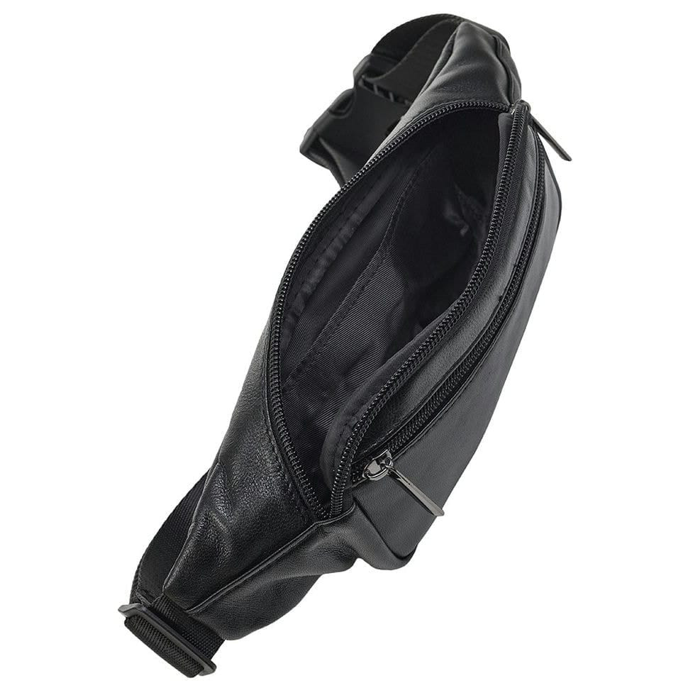 Чоловіча шкіряна сумка пояса BUFFALO BAGS M7310A чорна