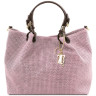Плетена шкіряна сумка жіноча Keyluck TL141568 TL SMART великий розмір Tuscany