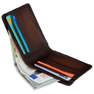Mens wallet Visconti MT90 Vespa (Tan Burnish)