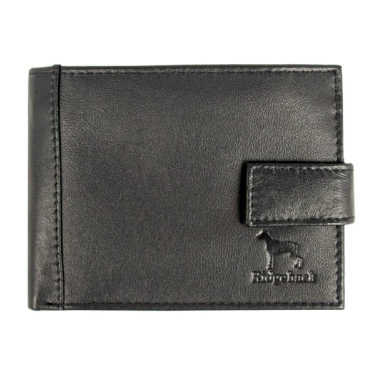 Leather wallet for men Ridgeback JBNC 34 Black (Black)