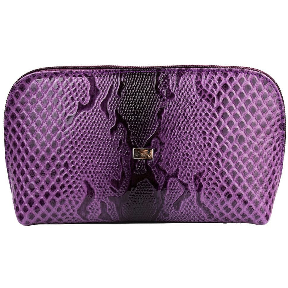 Косметичка шкіра Desisan 1-318 світло-фіолетовий візерунок
