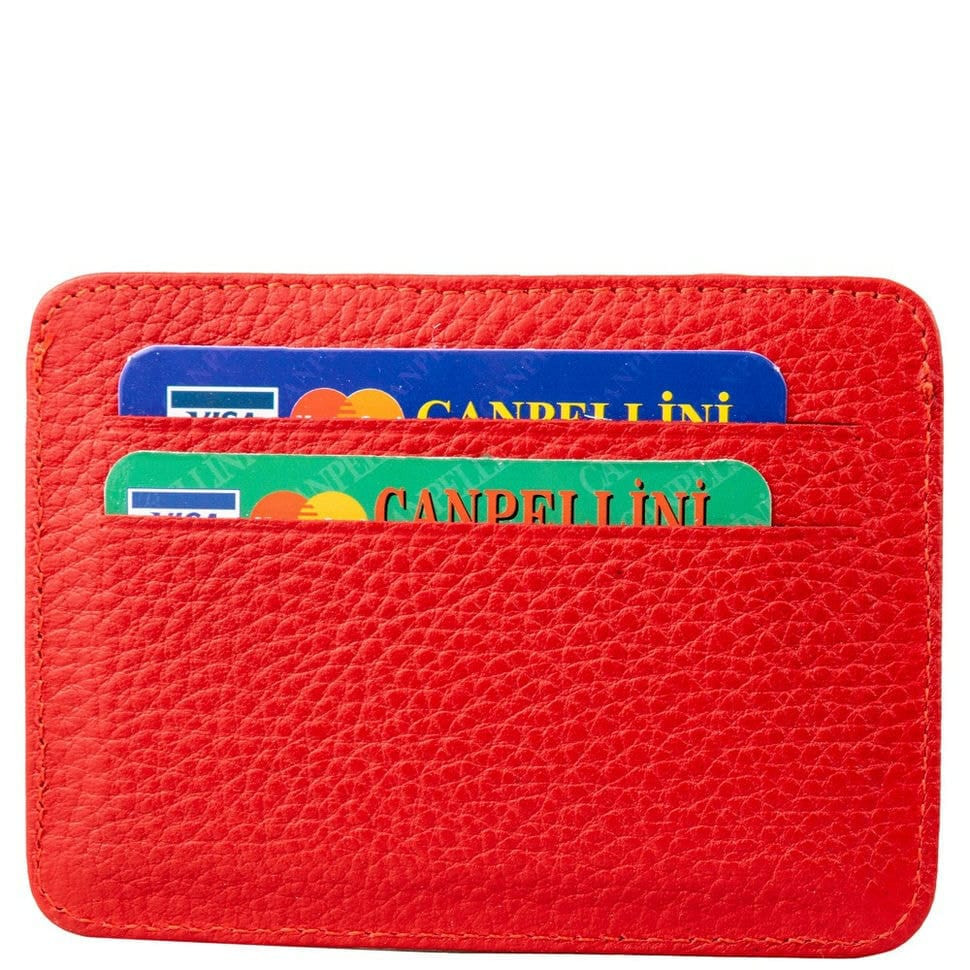 Кредитниця шкіряна CANPEL 090-172 червоний флотар