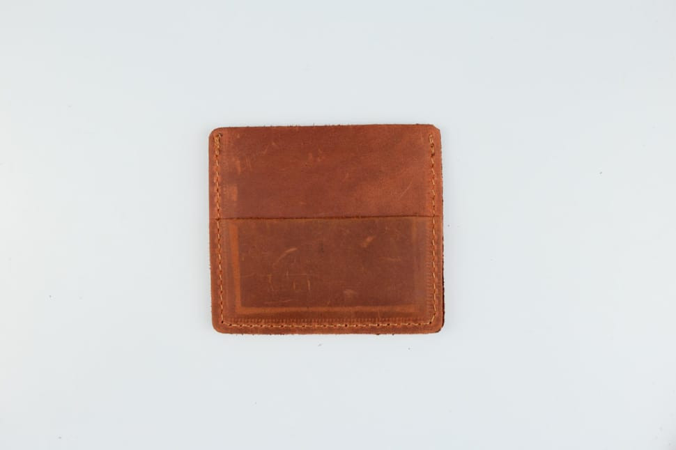 Men's genuine leather cardholder Crazy Horse SH025 (light brown)