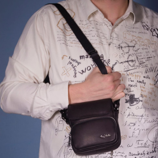 Сумка шкіряна Contatto 9150-14 чорний