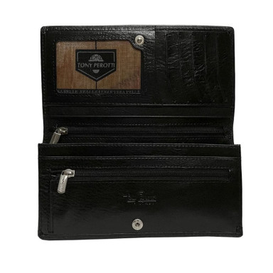 Leather wallet Italico 2770+RFID nero black