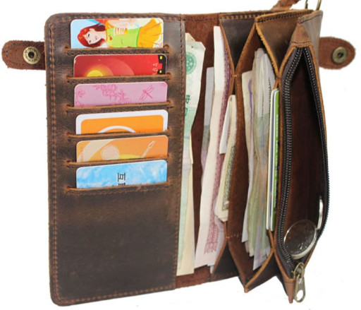 Стильне вінтажну шкіряне портмоне Дракон Tiding 3377