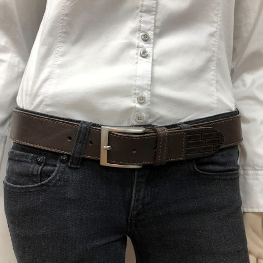 Ремінь шкіряний 4022 чорний чорний TONY PEROTTI