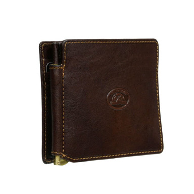Leather wallet Italico 1717 moro brown