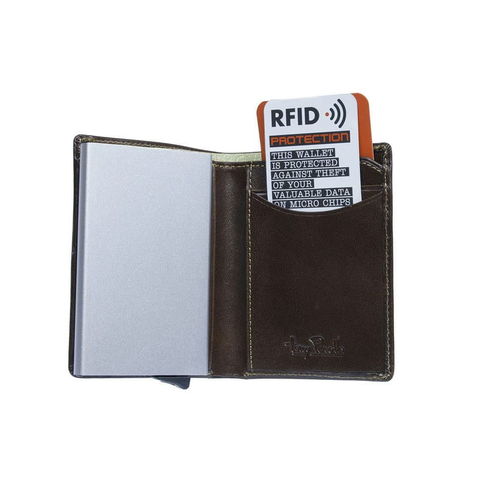 Кредитниця шкіряна Nevada 3758 з системою RFID moro коричневий