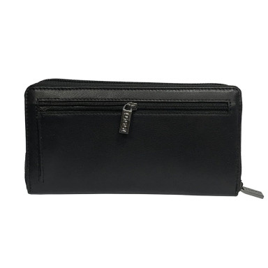 Leather wallet Cortina 5059 nero black