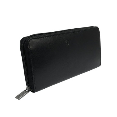 Leather wallet Cortina 5059 nero black
