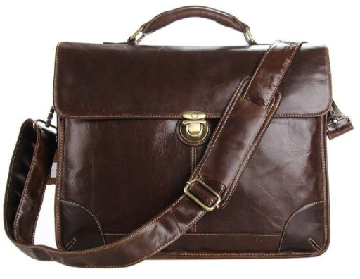 Сумка чоловіча Vintage 14085 для ноутбука Коричнева