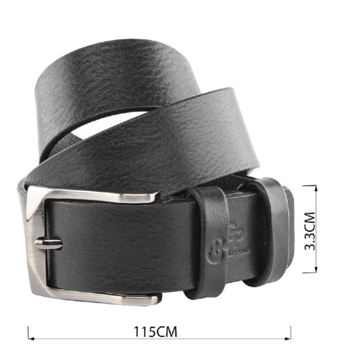 Ремінь чоловічий GRANDE PELLE 00237 брючний Чорний