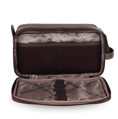 Hammonds Flycatcher TC4002-1 Brushwood Leather Toiletry Bag (Brown)