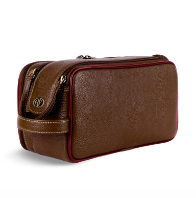 Hammonds Flycatcher TC4002-1 Brushwood Leather Toiletry Bag (Brown)
