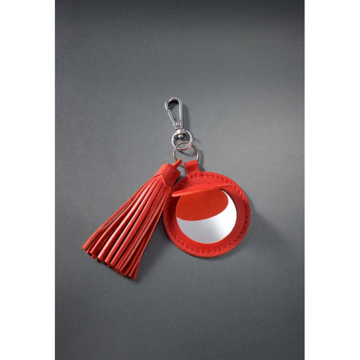 Брелок-подвеска с зеркальцем 1.0 красная