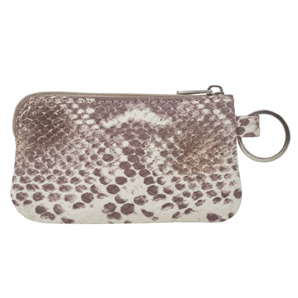 Ключниця шкіра Desisan 206-755 золотисто-сіра змія