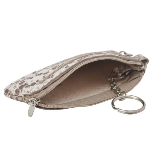 Ключниця шкіра Desisan 206-755 золотисто-сіра змія