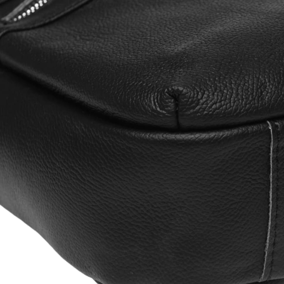 Чоловіча шкіряна сумка Borsa Leather k11120a-black