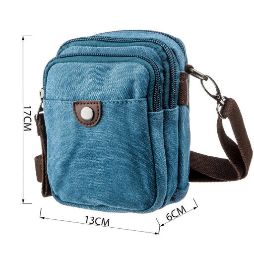 Барсетка текстильна Vintage 20164 Синя