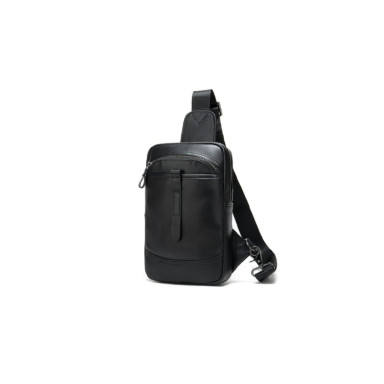 Кожаный рюкзак через плечо BUFFALO BAGS 8037A черный