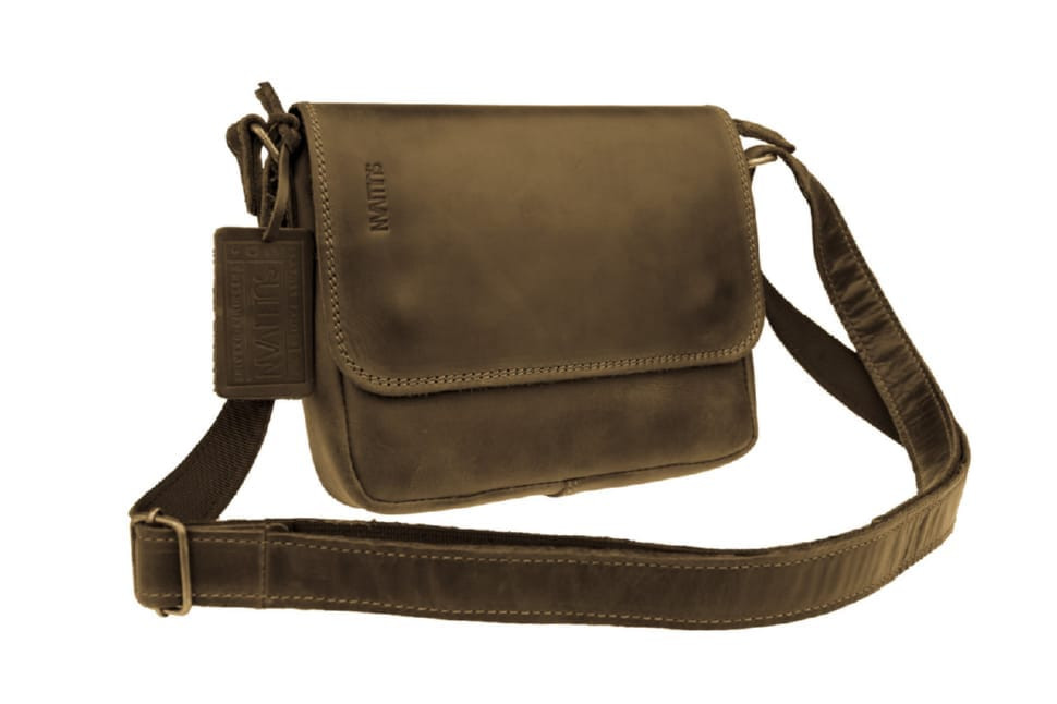 Women's leather small clutch bag SULLIVAN 2654(23) olive