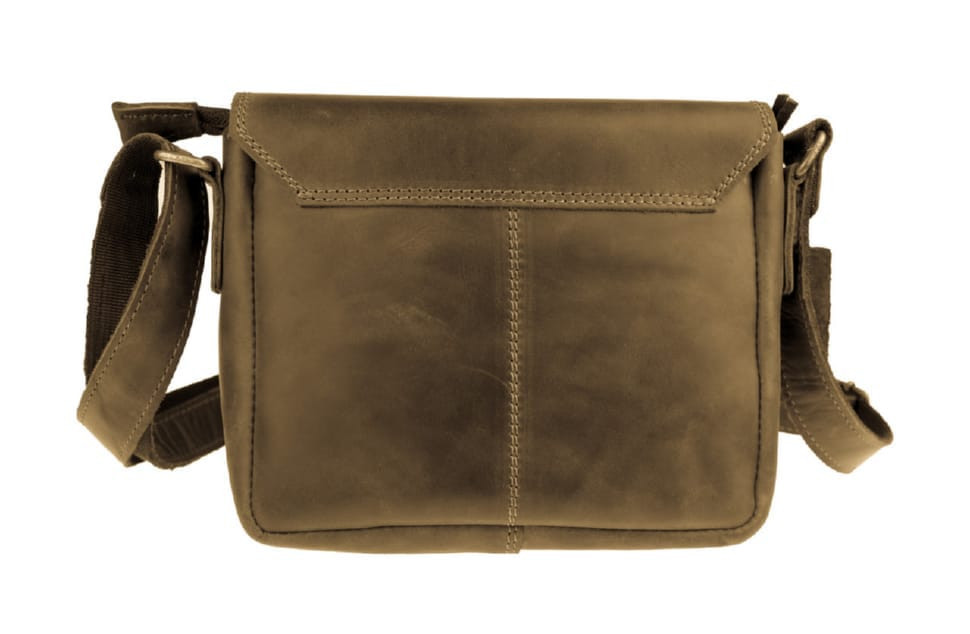 Women's leather small clutch bag SULLIVAN 2654(23) olive